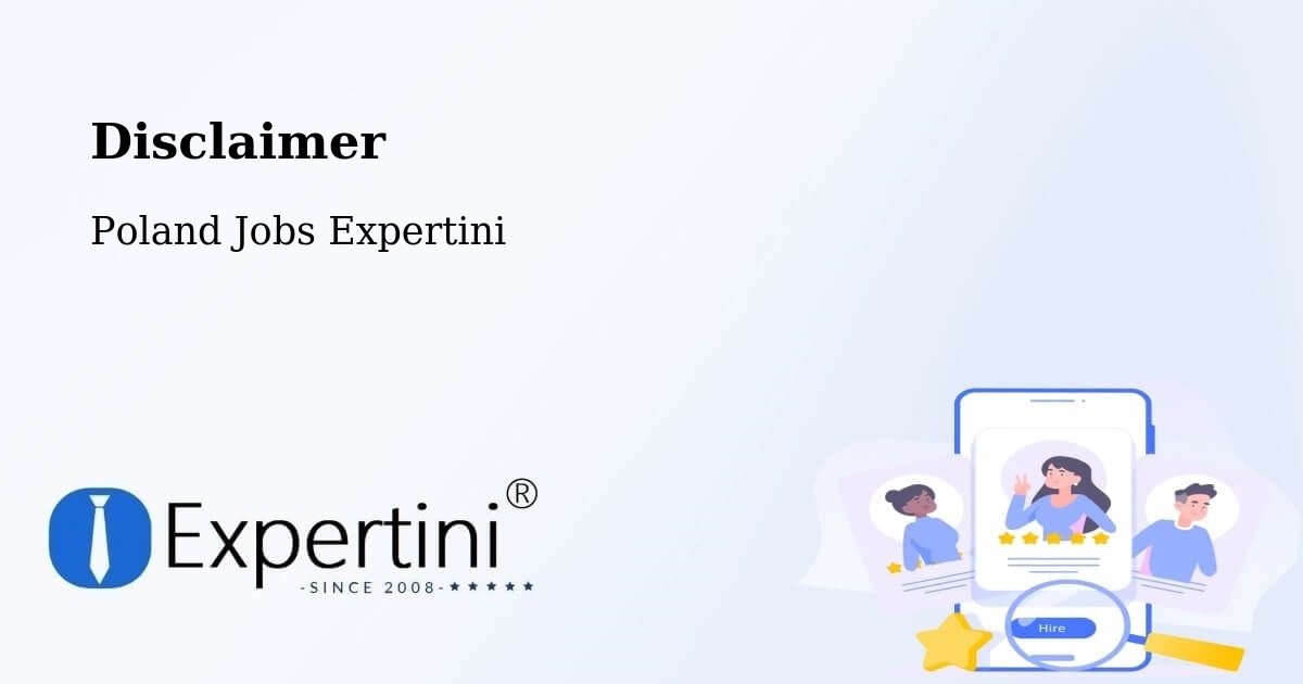 Disclaimer – Grójec - Poland Jobs Expertini